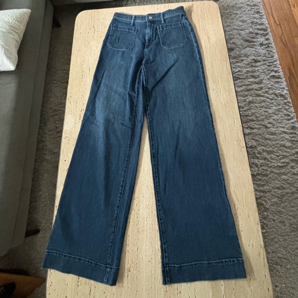 Banana Republic High Rise Wide Leg Jeans